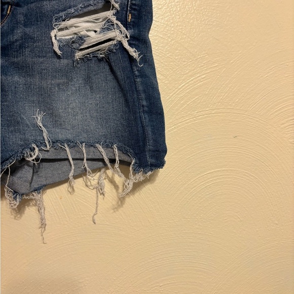 American Eagle Outfitters Distressed Blue Jean Shorts - Picture 8 of 9